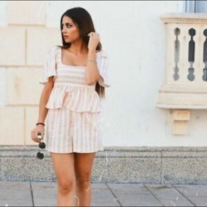 Zara Pink and White Co-ord Set